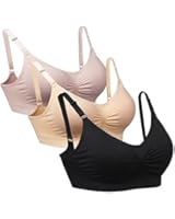 iLoveSIA 3PACK Women's Seamless Wirefree Comfortable Everyday Bras Bralette