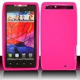 HOT PINK Soft Silicone Gel Skin Case Cover For Motorola Droid Razr Maxx XT913