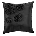 Xhilaration Floral Decorative Pillow - Black