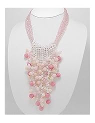 White Opal Jade Necklace In Sterling Silver