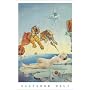 Salvador Dali (Flight of Bumblebee / One Second Before Awakening) Unframed Art Poster Print (Framing and Wood-Mounting also available) - 24" X 36"