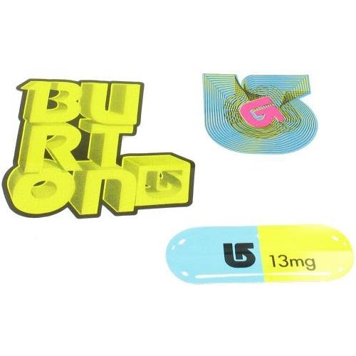 Childrens Toyshop  Sporting Goods : BURTON SNOWBOARDS STICKER 3-PACK