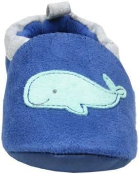 Carter's Baby-Boys Newborn Whale Zoomer Slipper, Multi, Mediu Months