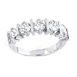 Eye-Catching Solid Sterling Silver Cubic Zirconia Rhodium Plated Rings