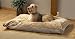 Sueded Puppy Print Dog Bed