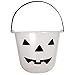 Glow-in-The-Dark Jack-o-Lantern Treat Pails with Carrying Handles Ready for Trick-or-treaters