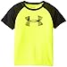 Under Armour Boys 2-7 Raglan Velocity Big Logo Short Sleeve Toddler Hi-Vis