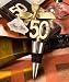 50th Anniversary Wine Bottle Stopper Favors, Quantity of 16 pc,