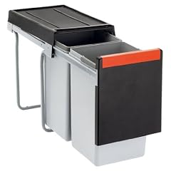 FRANKE CUBE 30 2-fach (1x 10, 1x 20 Liter) Abfalltrennsystem mit Handauszug (Art.Nr. 1340039554)