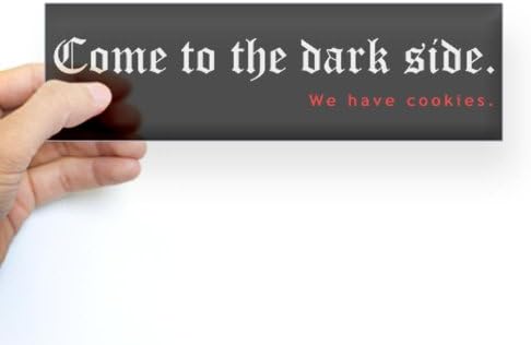 CafePress Evil cookies Bumper Sticker Sticker Bumper - Standard Clear