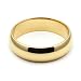 10K Yellow Gold Men\'s & Women\'s Wedding Bands 5mm light half round