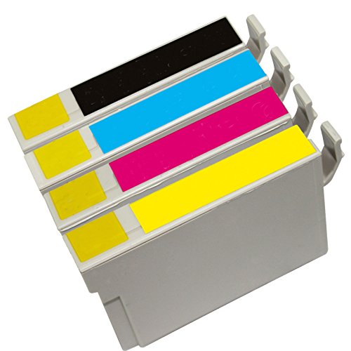 Inktoneram Remanufactured Ink Cartridges High Capacity Replacement for 126 (Black, Cyan, Magenta, Yellow, 4-Pack