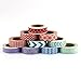 BEST Washi Masking Tape (Set of 10) Japanese Paper Tape Collection - An Assortment of Decorative Tape Mix of Red, Blue, Purple, Colorful Geometric Patterns for Adhesive Scrapbooking Get Creative Now!