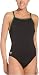 Speedo Race Endurance+ Polyester Flyback Training Swimsuit, Black and Green, 32
