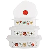 Corelle Coordinates Happy Days 6-Piece Microwave Cookware and Storage Set