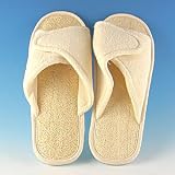 Loofah Bath & Spa Slippers - Velcro Adjustable Slippers