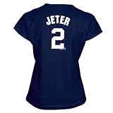 Derek Jeter New York Yankees Women's Name and Number T-Shirt (Small)