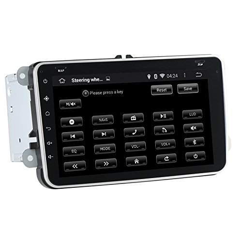 Joying 8 Inch Quad Core 1024×600 Resolution Double Din in Dash Android 4.4 Kitkat Car GPS Navigation Stereo Head Unit Radio for Vw Volkswagen Polo Golf Passat B5 B6 B7 Jetta Tiguan Touran Amark Sharan Caddy Bora Eos Cc Scirocco Skoda Octavia Superb Rapid Yeti Fabia Hd Capacitive Touch Screen Support Steering Wheel/bluetooth/sd/usb/ipod/fm/am Radio/obd2/dvr/3g/av-in/1080p,free 8gb Sd Card with 2015 Newest Maps