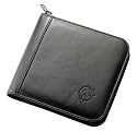 Miami Dolphins Black Square Leather CD Case