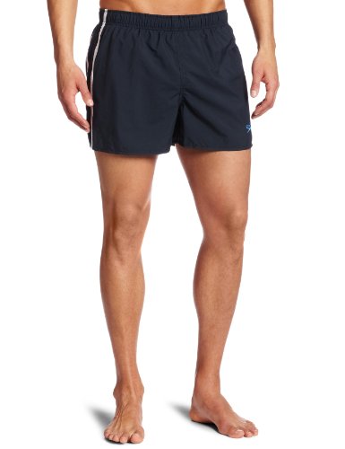 Speedo Men's Fashion Polyester Taslan Solid Striped Surf Runner Volley 14