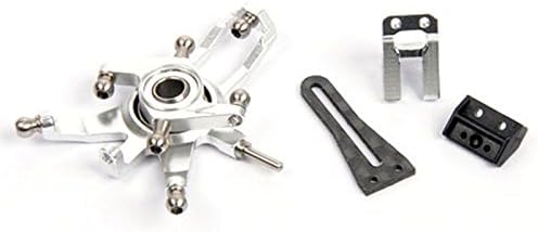Xtreme Alumium swash plate VER. 2 Combo w/ carbon fiber AR bracket Silver (Blade 130X)