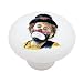 Emmett Kelly Sad Clown Decorative High Gloss Ceramic Drawer Knob