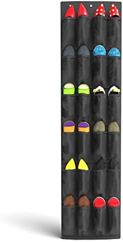 Planet Homeware Door Organizer - Premium Over The Door Shoe Organizer Grey Storage Rack - For Bedroom, Kitchen, Bathroom, Toys, Accessories and More - With Large Pockets - *Satisfaction Guaranteed*