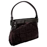 Gianfranco Ferre GFF WX5BVF 80566 U254 Brown Signature Ferre Print Nylon Shoulder Bag