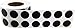 InStockLabels Color Coding Dot Labels 1/2 Inch 1,000 Adhesive Stickers, Black
