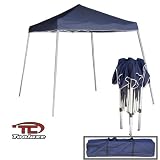 Blue - Light-Duty Foldable Portable Canopy 10' x 10' Tent - Carrying Pouch Included