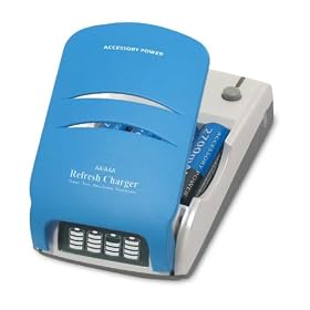 AA / AAA Ni-mh Ni-Cd Charger - Battery Tester & Reconditioner w/ Blue LCD Display & (4) 2700 MAH Rechargeable Batteries