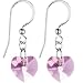 Austrian Crystal Heart June Birthstone Earrings MADE WITH SWAROVSKI ELEMENTS