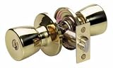 Master Lock TUO0103T Tulip Keyed Entry Door Knob with SilvaBond Antimicrobial Finish, Polished Brass, 2 Pack Master Lock TUO0103T Tulip Keyed Entry Door Knob with SilvaBond Antimicrobial Finish, Polished Brass, 2-Pack