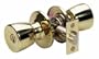 Master Lock TUMOB103 Tulip Keyed Entry Mobile Home Door Knob, Polished Brass