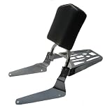 Honda '04-up Shadow Aero VT750 Sissy Bar, Backrest Pad & Luggage Rack Combo # harley sissy bar