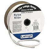 LEHIGH White Solid Braid Nylon Rope, 3/8 x 125', working load limit 192 lbs Sold in packs of 00125