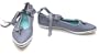 Keds Kasbah Blue Shadow Ankle Lace Silk Shantug Flat Tennis Shoes 10 M