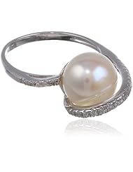 Bella Pearl Designer Cubic Zirconia Ring