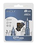 PNY Technologies 8GB Capless Micro USB Drive - Blue