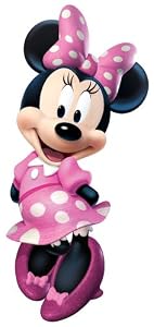 RoomMates RMK2008GM Mickey and Friends Minnie Bow-tique Peel and Stick Giant Wall Decal