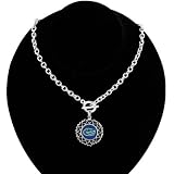 Florida Gators Round Heart Art Nouveau-Style Toggle Necklace