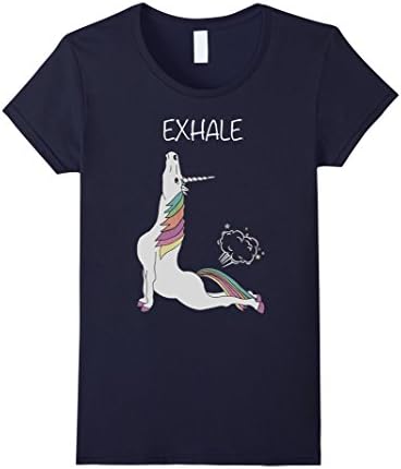 Women's Unicorn - Exhale T-Shirt XL Navy