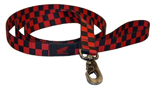 EK Ekcessories 10881C-W64-AM Designer Big Wolf 6′ Black/Red Checker Dog Leash