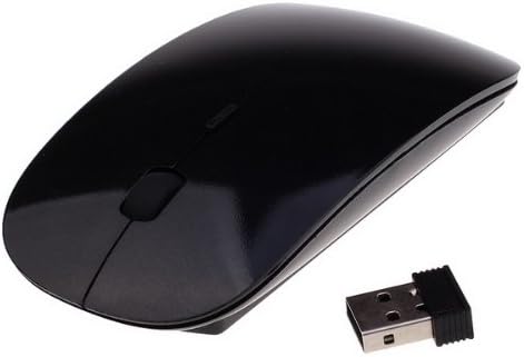 AYBSZ 2.4 GHz Wireless USB Optical Mouse For Apple Macbook Mac, Black Color