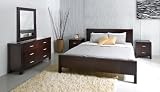Hamptons 4PC CA King Bedroom Set in Cappucino By Abbyson Living