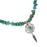 Search : Turquoise and Sterling Dream Catcher Necklace