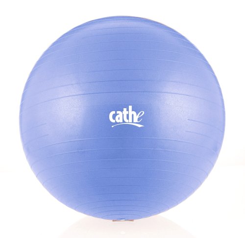 Fitness by Cathe 75cm 1000-Pound Anti-Burst Body Ball with DVD (Sky Blue)