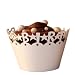 Paper Orchid Happy Birthday Cupcake Wrapper White, Set of 12