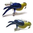 Macaw Parrot Cufflinks Cuff Links
