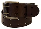 Levi's Men's Antique Nickel Bridle Belt,Brown,32